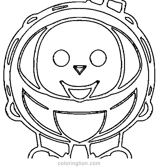 A superhero with a shield Coloring Page