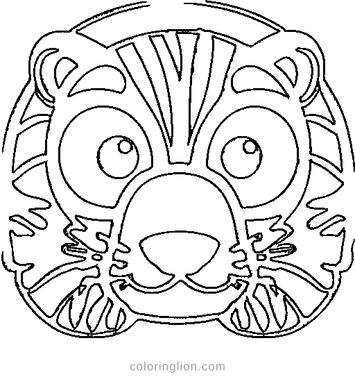 Baby tiger Coloring Page