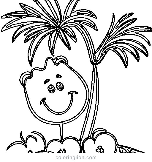 A palm tree Coloring Page