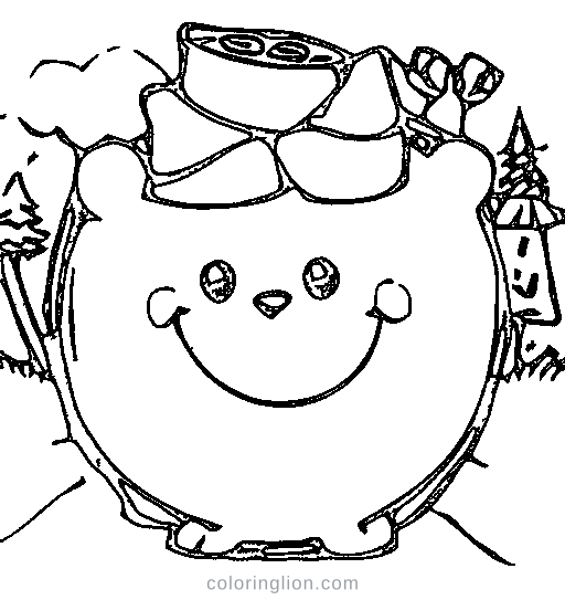 A pine tree Coloring Page