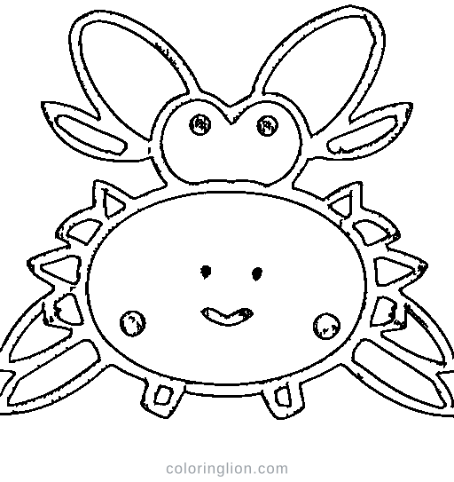 A crab Coloring Page