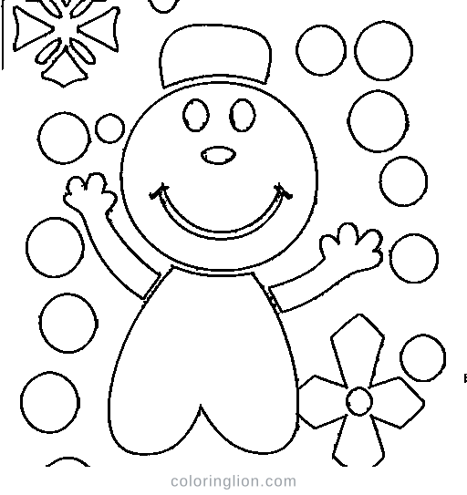 A snowflake Coloring Page
