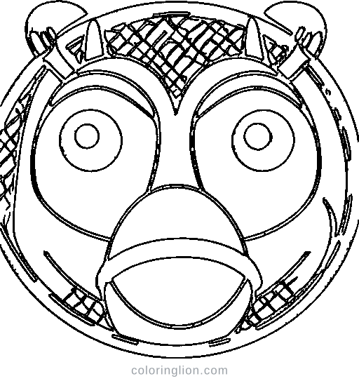One-eye Monster Coloring Page