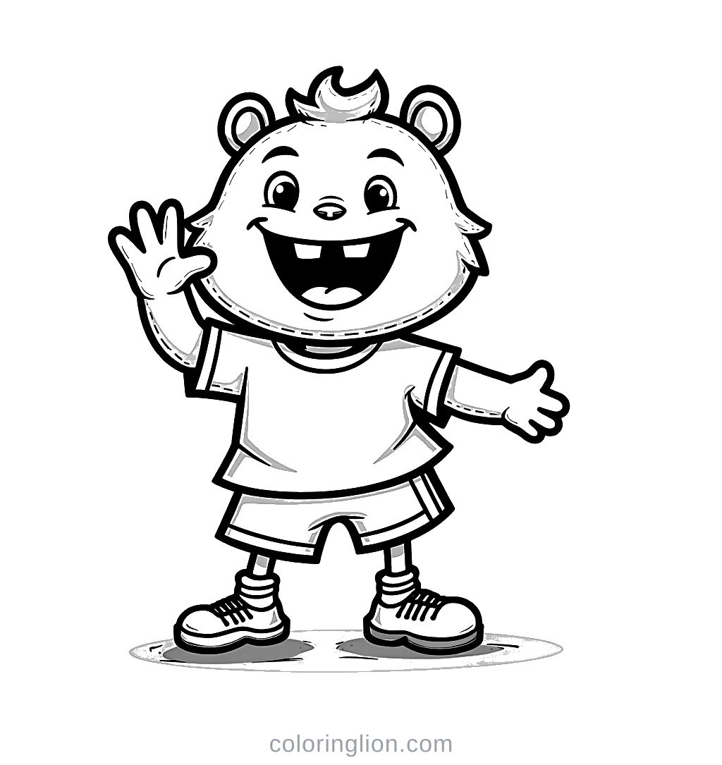 관중석의 팬들 색칠 도안