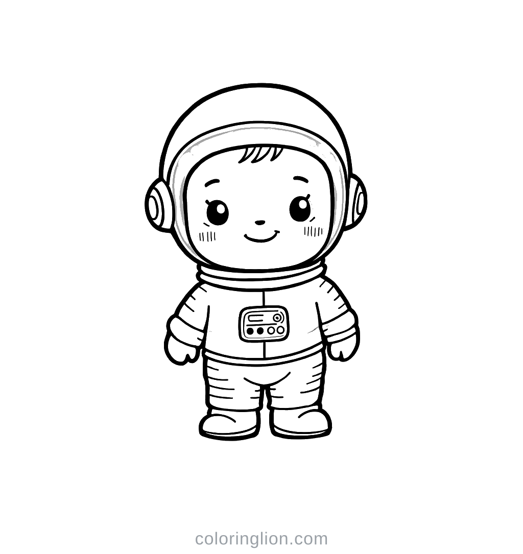 Astronaut Coloring Page