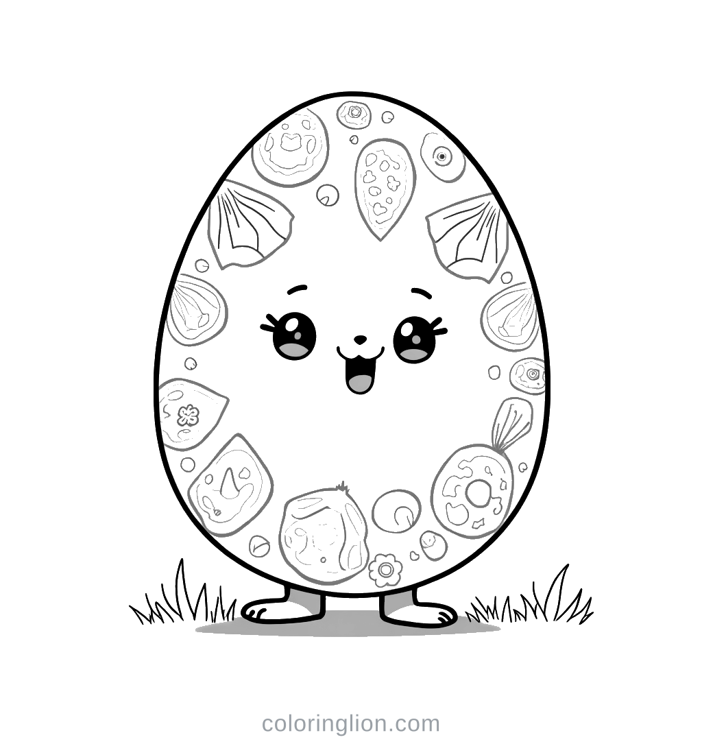Easter Egg Coloring Page