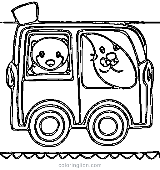 Little pickup truck Coloring Page