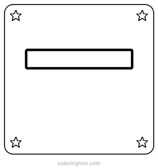Hangul ㅡ Coloring Page