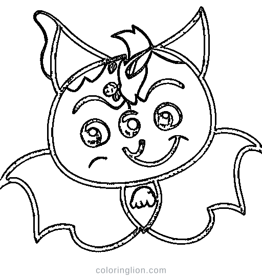 Bat Coloring Page