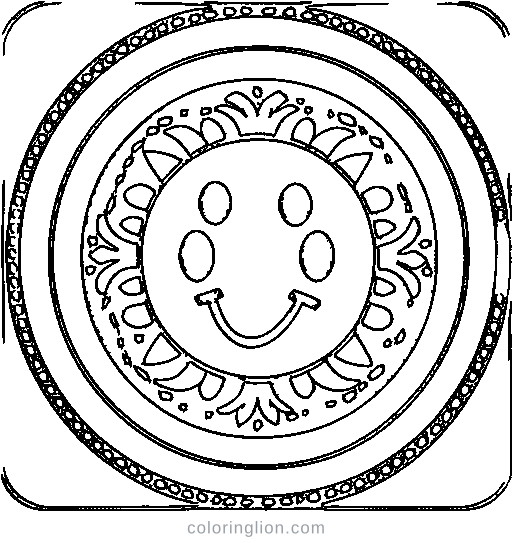 Rainbow Weather Coloring Page