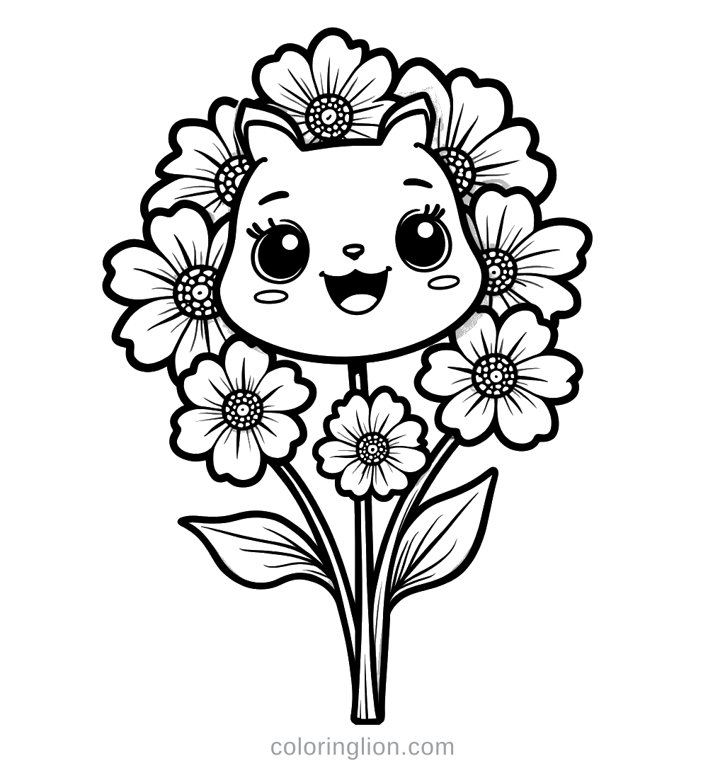 Bouquet Coloring Page