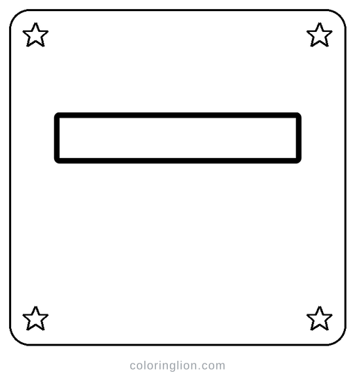 Chinese 一 Coloring Page