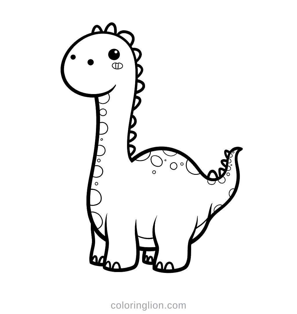 Longneck Dino Coloring Page