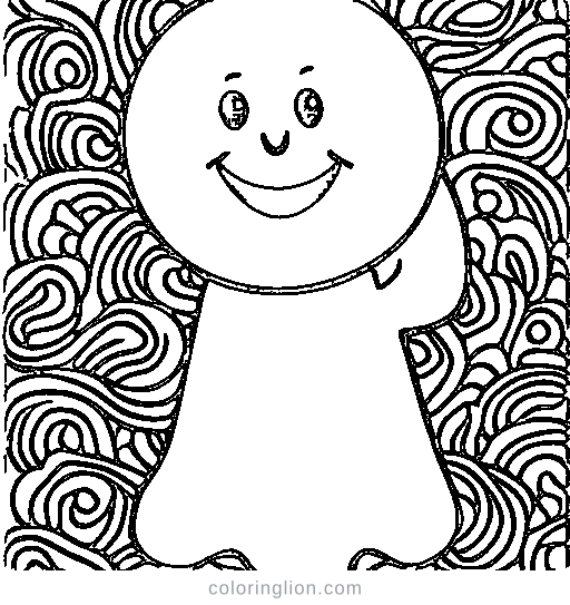 Friendly ghost Coloring Page