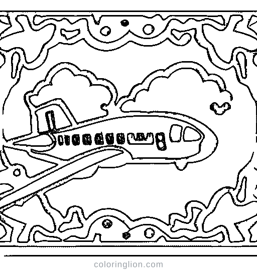 Airplane Coloring Page