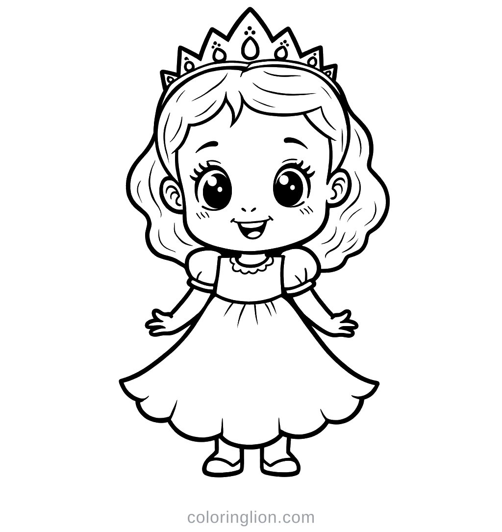 Princess Coloring Page