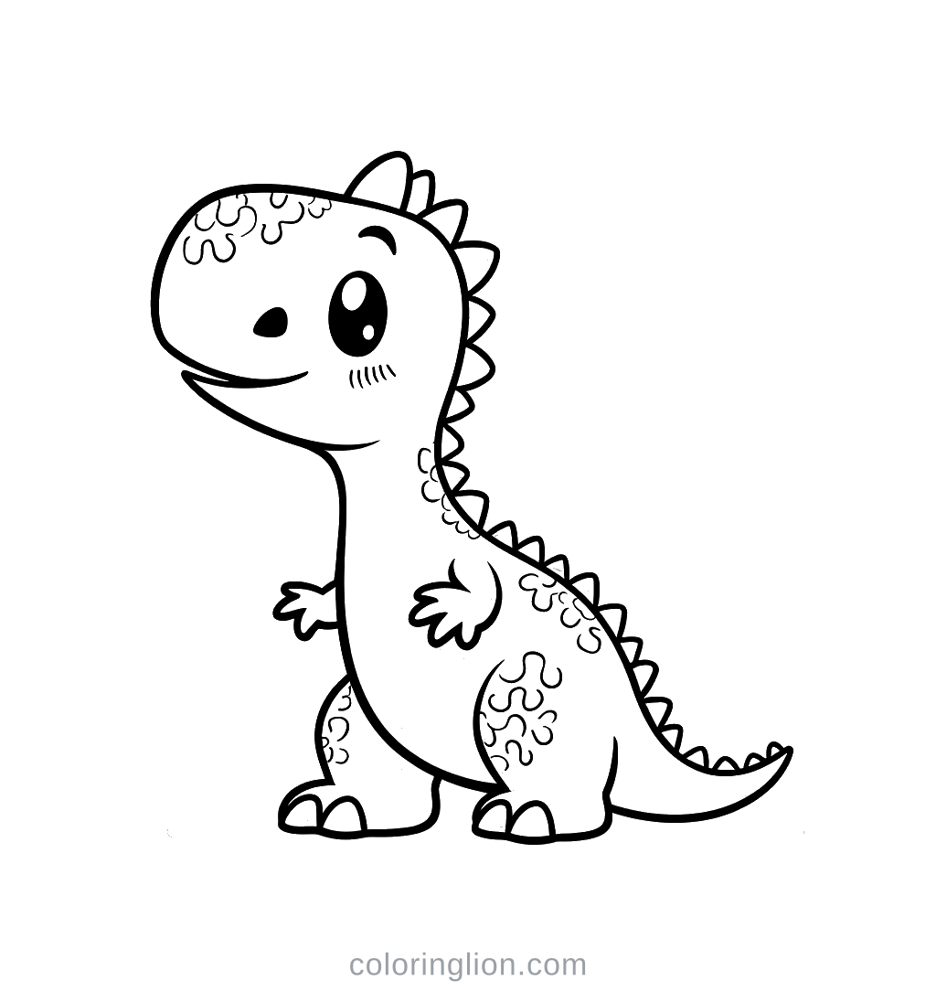 Trex Coloring Page
