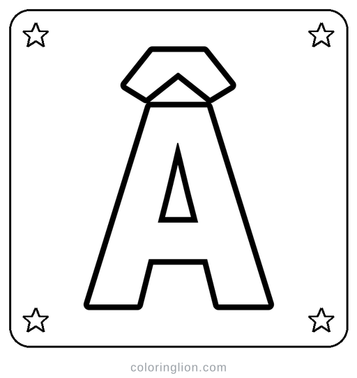 Letter Â Coloring Page