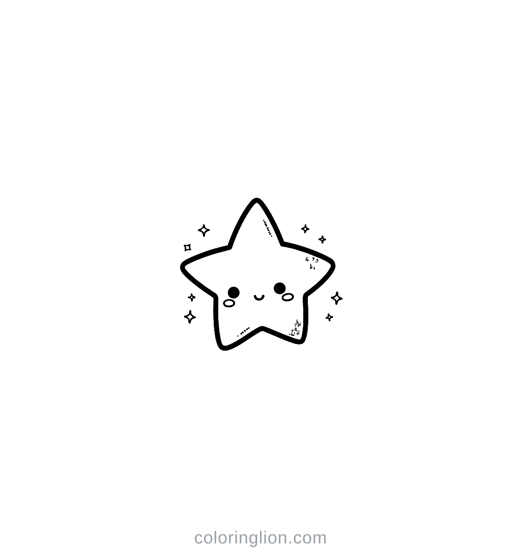 Shooting Star Coloring Page
