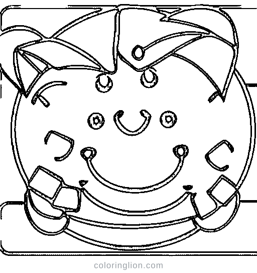 A bunch of cherries Coloring Page