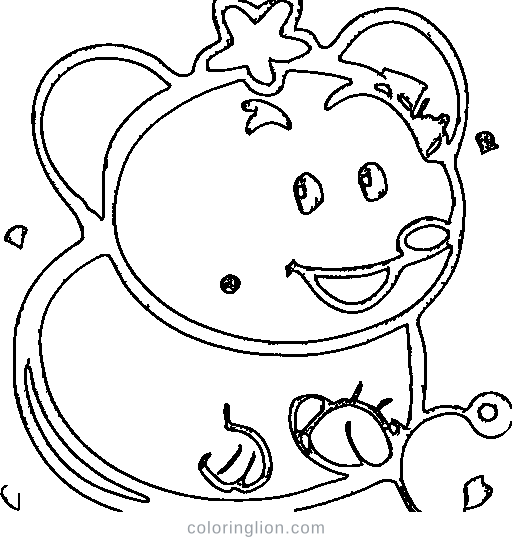 A caterpillar Coloring Page