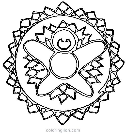 A mermaid with a starfish Coloring Page