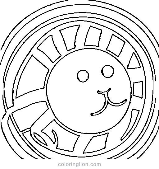 The planet Saturn with rings Coloring Page