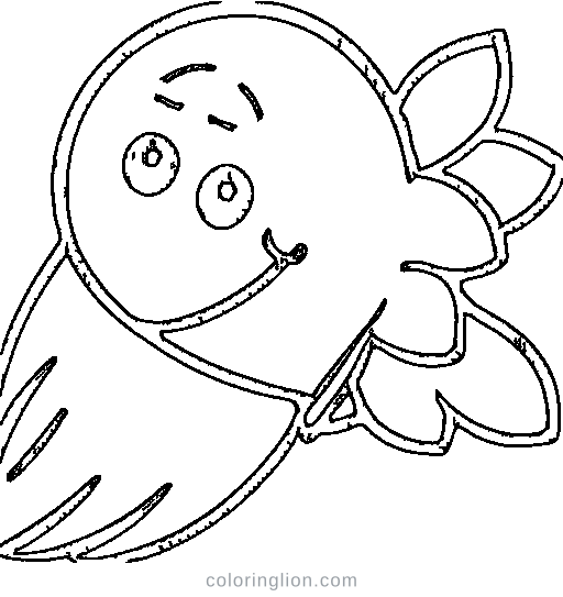 Rocket blasting off Coloring Page