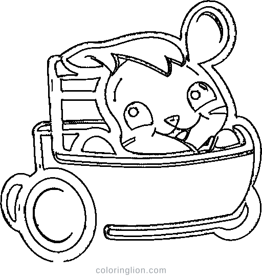 Formula one race car with speed lines Coloring Page