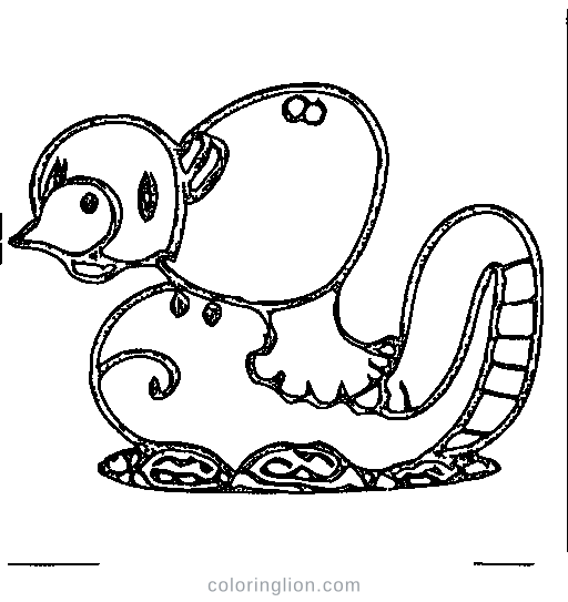A snail Coloring Page