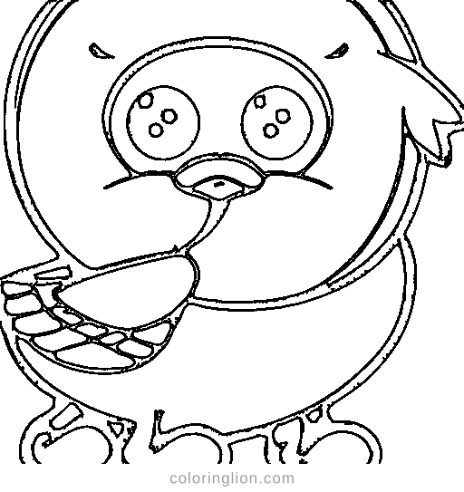 A duck Coloring Page