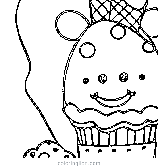 An ice cream cone Coloring Page