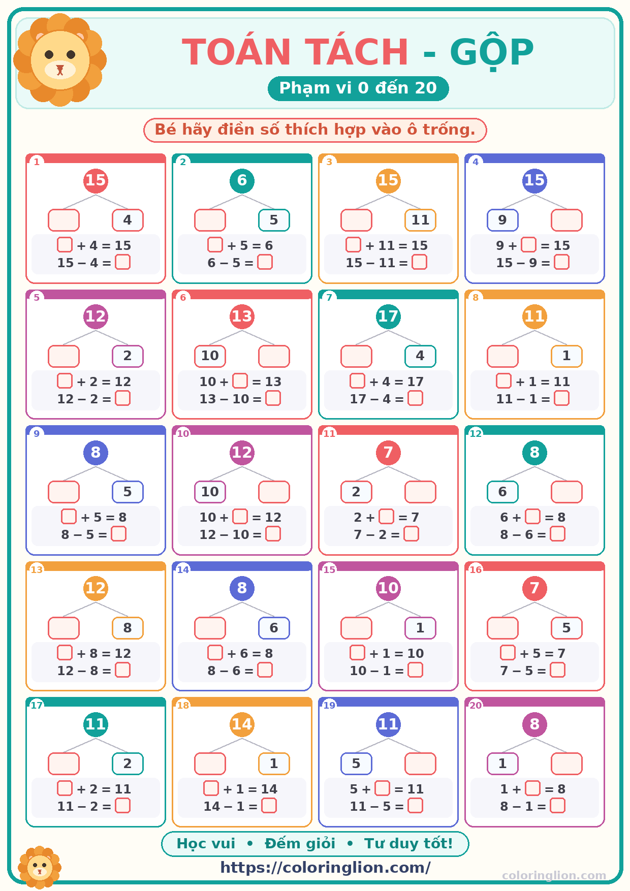 Tách – Gộp số (0–20) 04