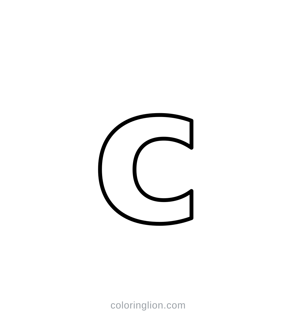 소문자 c 색칠 도안