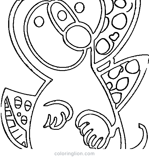 A long-neck dinosaur Coloring Page