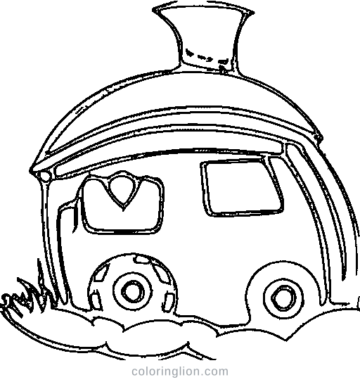 An ambulance Coloring Page
