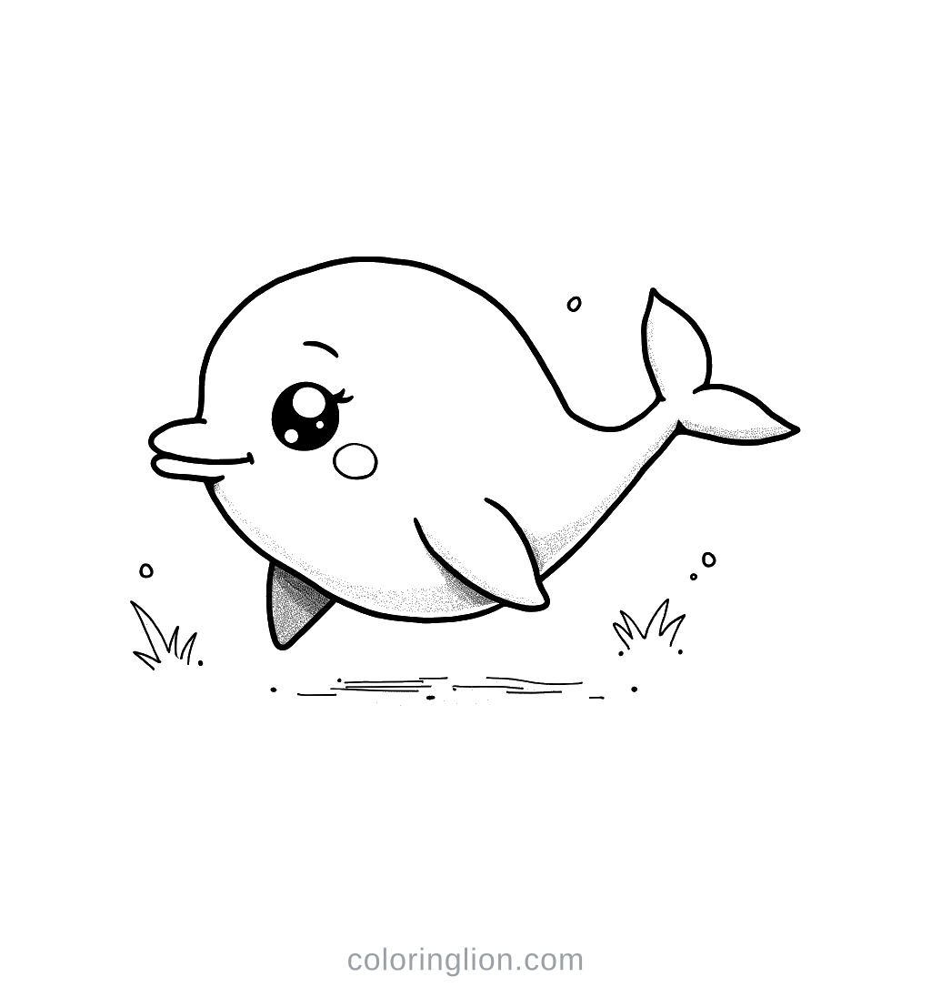 Dolphin Coloring Page