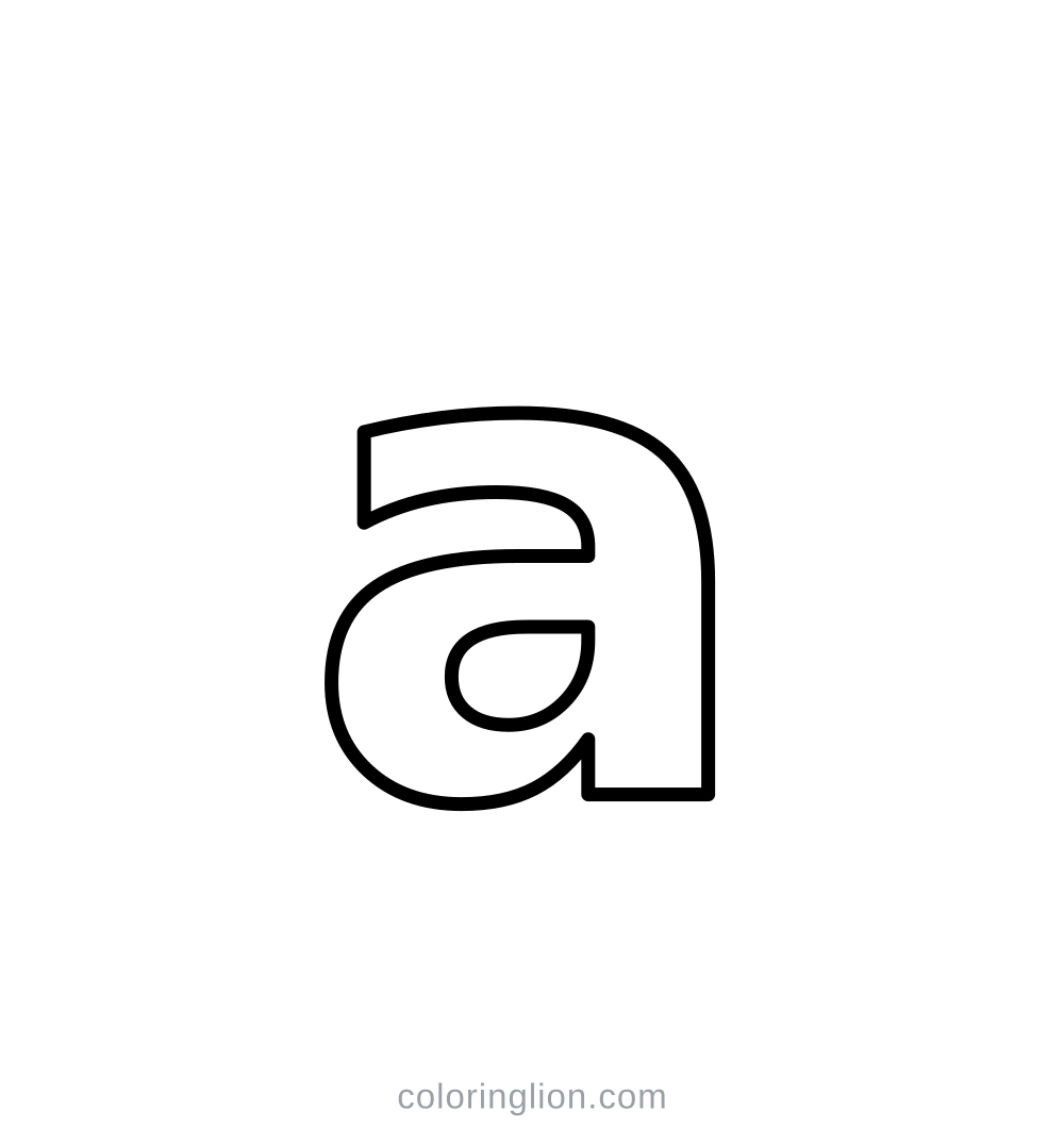 소문자 a 색칠 도안