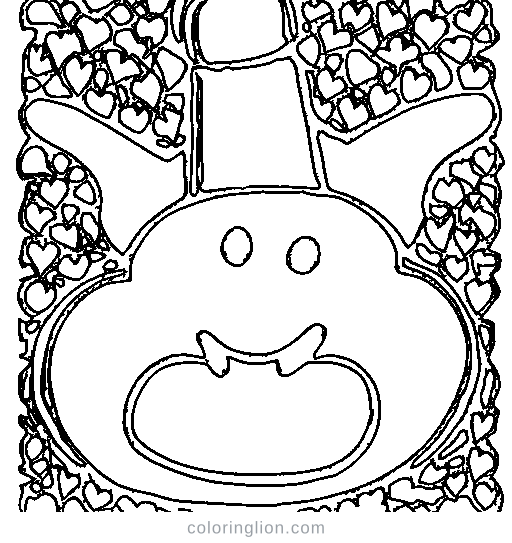 A rocket with a smile Coloring Page