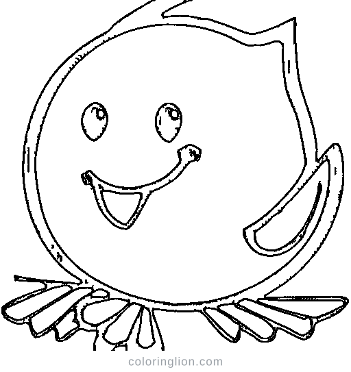 A robin bird Coloring Page