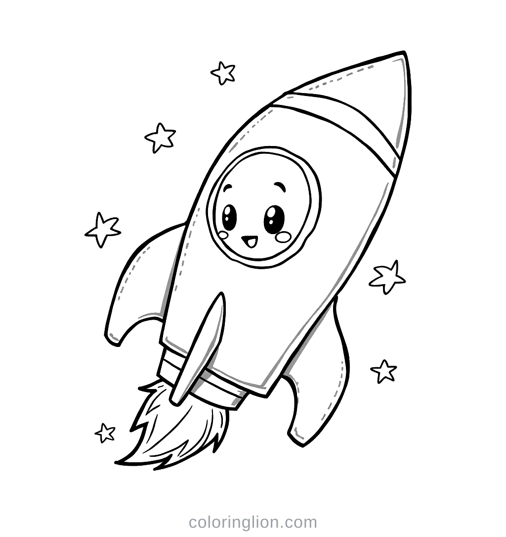 Shuttle Coloring Page