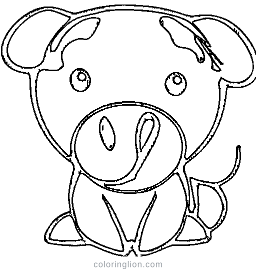 Baby cow Coloring Page