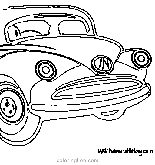 Police Car Coloring Page