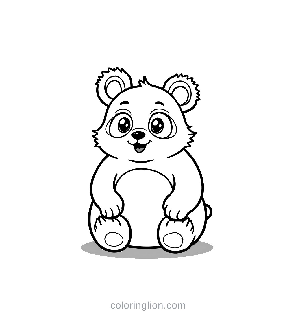 Panda Coloring Page