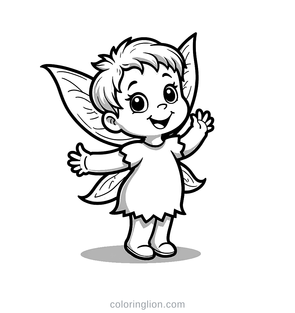 Fairy Coloring Page