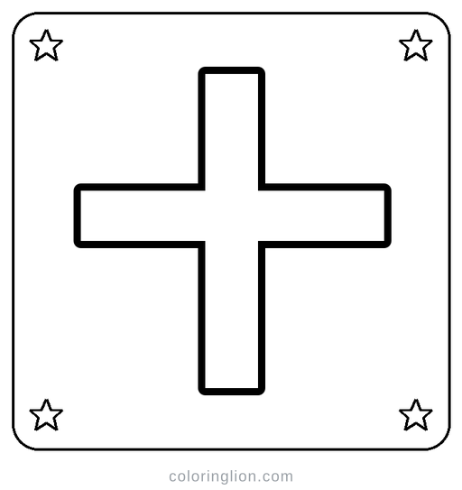 Chinese 十 Coloring Page