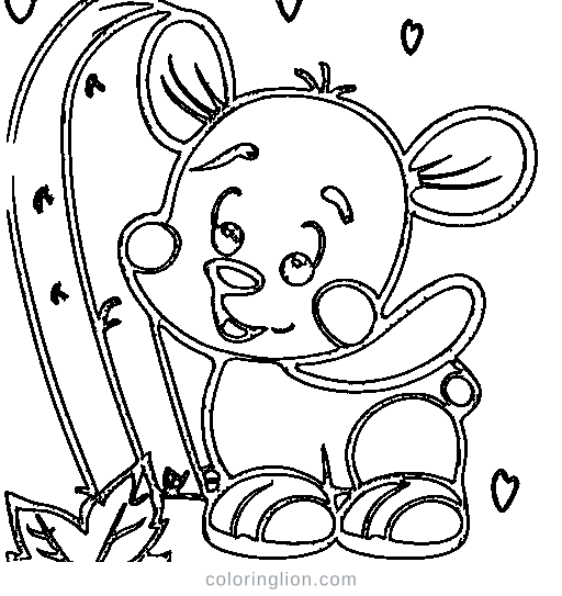 A corn Coloring Page