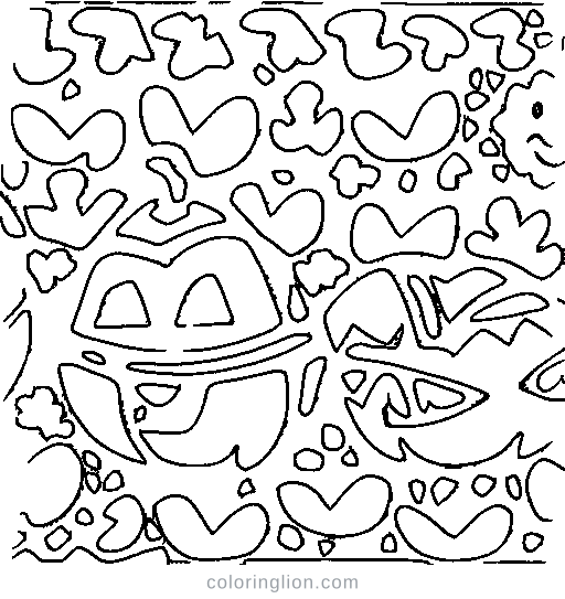 A smiling pumpkin Coloring Page