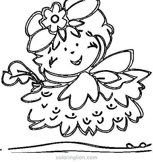 A flower fairy Coloring Page