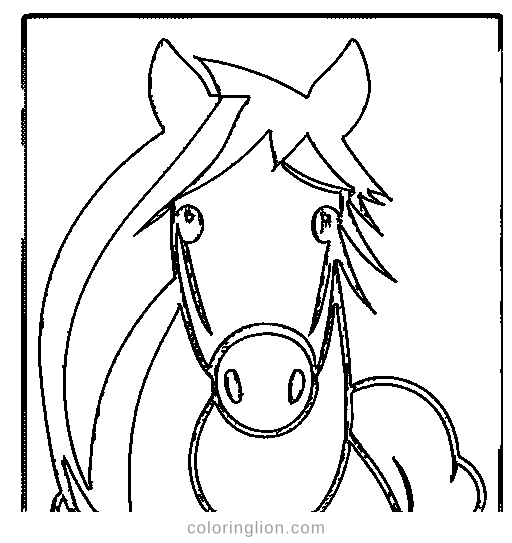 A horse pony Coloring Page